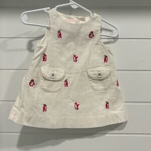 Janie and Jack Penguin Cord Dress size 0-3 months